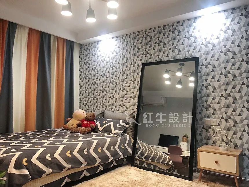 南京后宰門(mén)街75㎡北歐風(fēng)格--美翻了的家庭小院08臥室設(shè)計(jì)