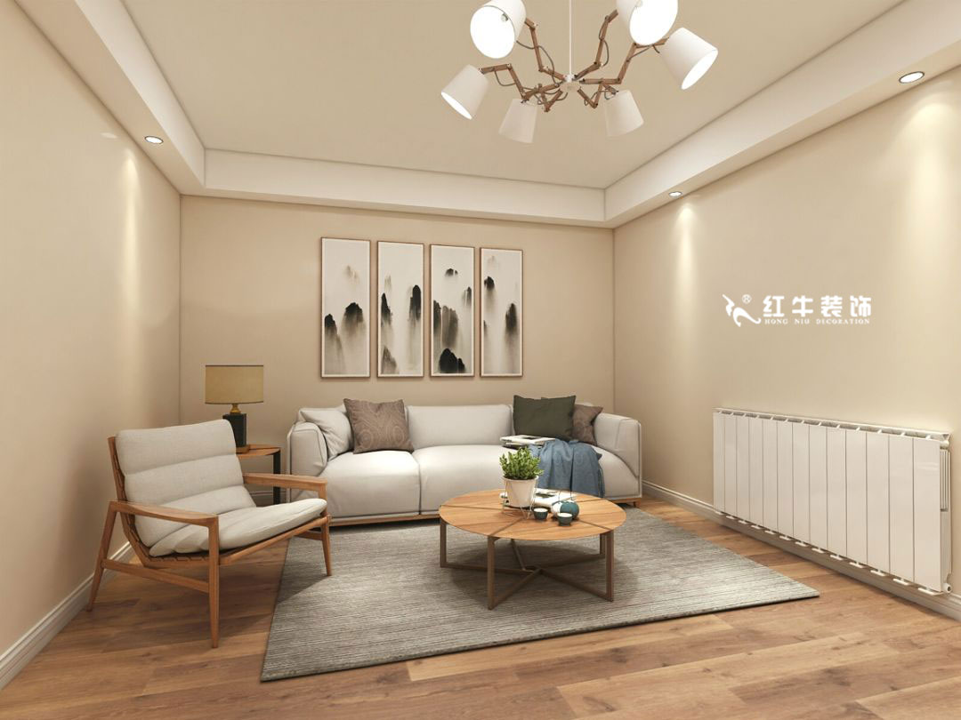 蔣琛_九條巷106㎡現(xiàn)代風“養(yǎng)老房”裝修，給設(shè)計做減法！04客廳+logo