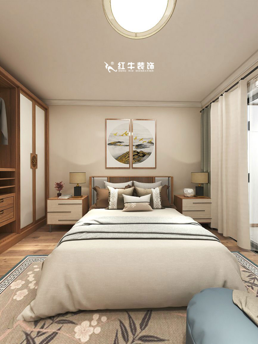蔣琛_九條巷106㎡現(xiàn)代風“養(yǎng)老房”裝修，給設(shè)計做減法！07主臥+logo