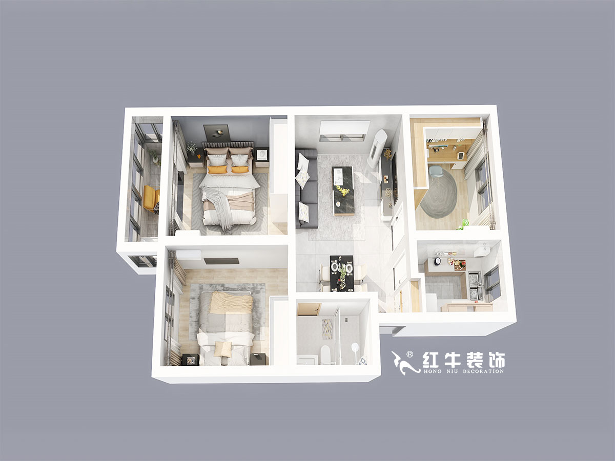 劉萍萍_華陽佳園華彩苑45-302-74㎡-簡(jiǎn)約風(fēng)格_鳥瞰圖