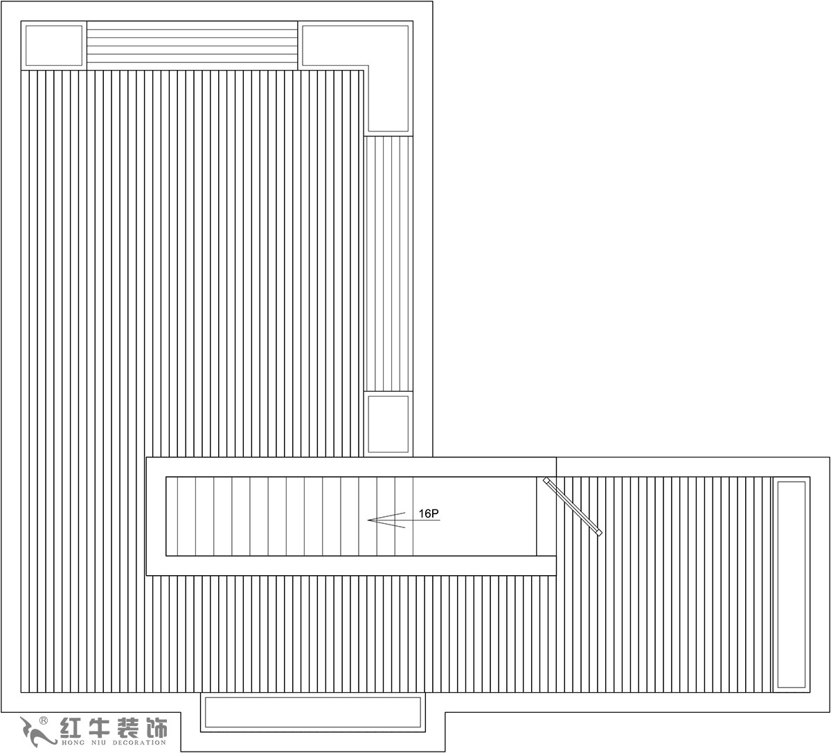 【實(shí)景案例】余瑋_棲園-200㎡-輕奢風(fēng)格_4室3廳3衛(wèi)（新房裝修）_全包35萬00_06頂樓則是全敞開式露臺，提供很大的綠植場地。
