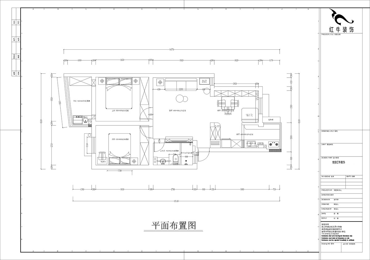孟憲濤｜龍蟠花苑6-502-75㎡-現(xiàn)代簡約風(fēng)格｜3室1廳1衛(wèi)｜老房裝修｜定制家｜全包11萬｜00_02平面布置圖