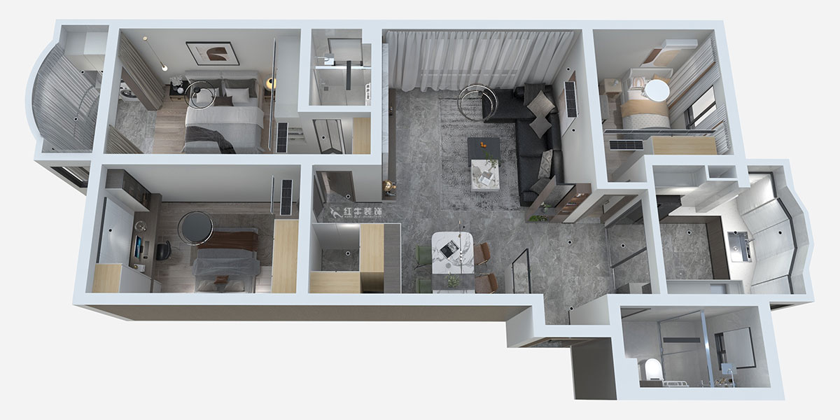 熊皓宇|青石村-110㎡-現(xiàn)代輕奢風(fēng)格|3室2廳2衛(wèi)|老房裝修|半包10